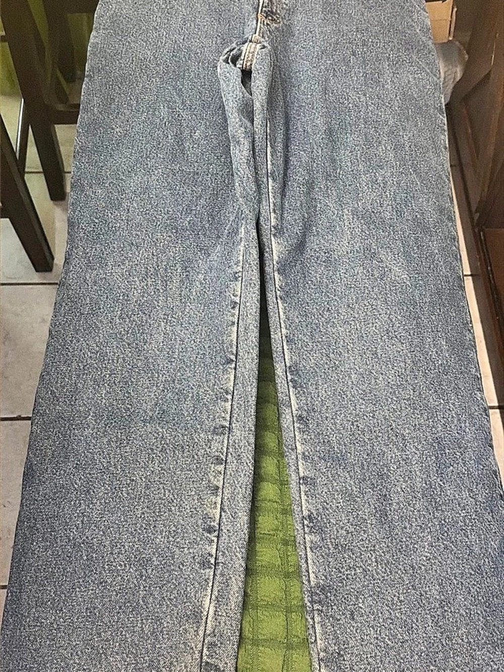 L.L.Bean Women's Flannel-Lined Relaxed Fit Jeans Blue Waist 10